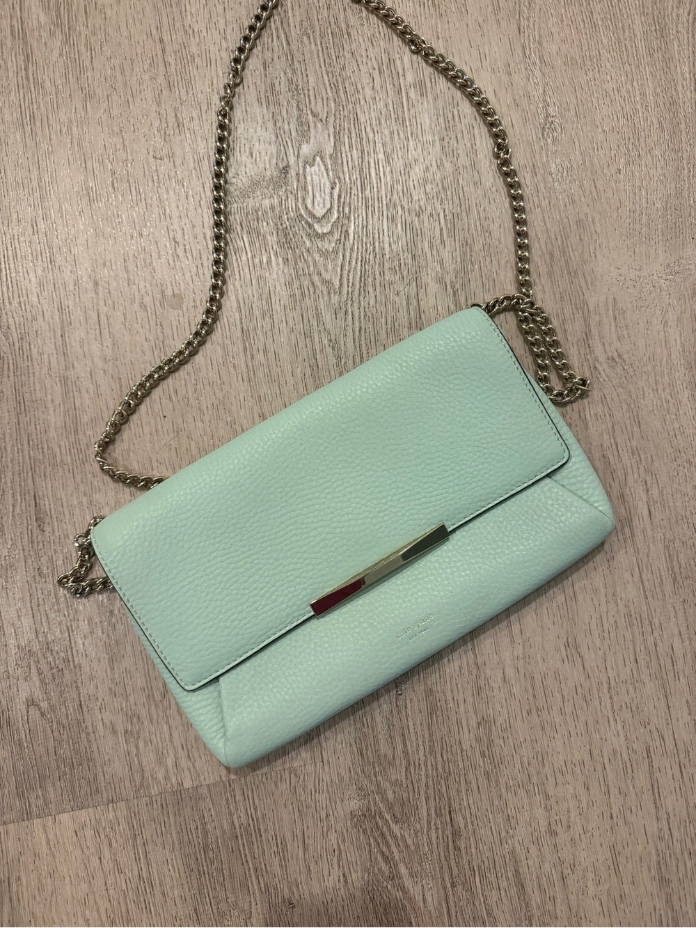 Kate Spade Mint Leather Chain Shoulder Bag